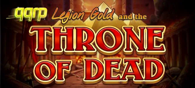 Tampilan visual dari slot Legion Gold and the Throne of Dead dengan nuansa kuil kuno yang gelap.